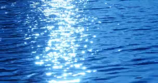 水面の映像太陽光反射 — ストック動画