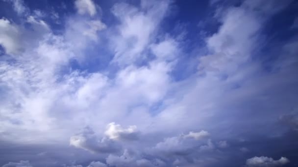Χρόνος Λάσπη Σύννεφα Blue Sky — Αρχείο Βίντεο