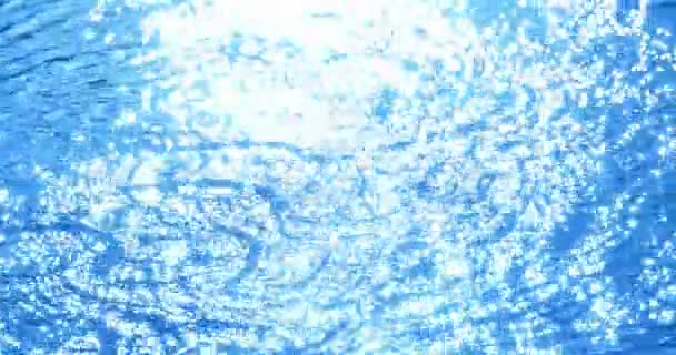 Σταγόνες Νερού Κυματίζουν Στην Επιφάνεια Του Νερού — Αρχείο Βίντεο
