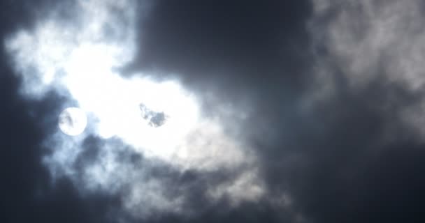 Imágenes Escénicas Nubes Cielo Azul — Vídeo de stock