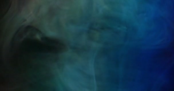 Close Footage Colorful Smoke Dark Background — Stock Video