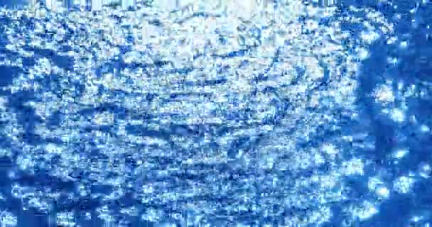 Gotas Agua Ondas Superficie Del Agua — Vídeo de stock