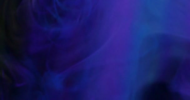 Close Footage Colorful Smoke Dark Background — Stock Video