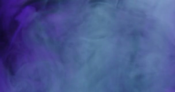 Detailní Záběry Barevného Kouře Tmavém Pozadí — Stock video
