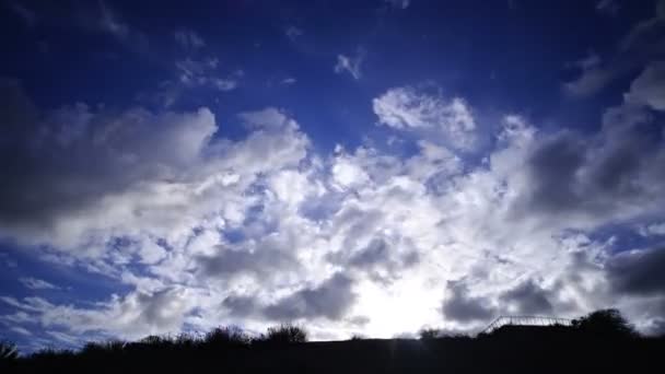 Time Lapse Nubes Cielo Azul — Vídeo de stock