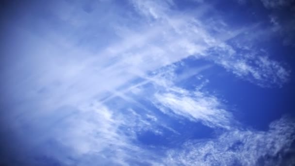 Часові Проміжки Хмар Блакитне Небо — стокове відео