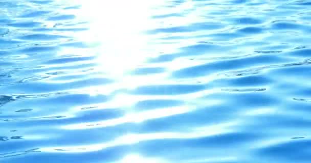 Material Agua Superficie Reflejos Luz Del Sol — Vídeo de stock