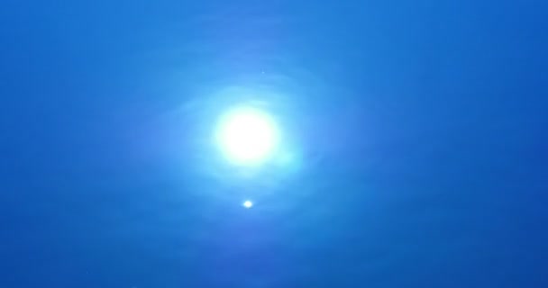 Riprese Superficie Dell Acqua Riflessi Luce Solare — Video Stock