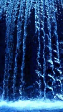 Güzel Şelale 'nin yakın çekim sakin döngü görüntüleri