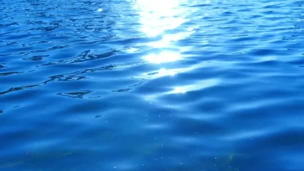 Nahaufnahmen Der Schönen Wasseroberfläche — Stockvideo