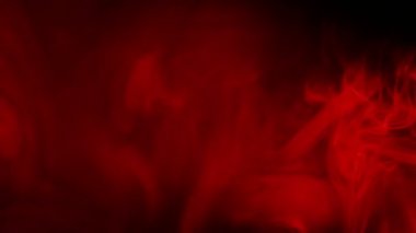 Smoke 'un siyah arkaplandaki Yavaş Hareket görüntüleri