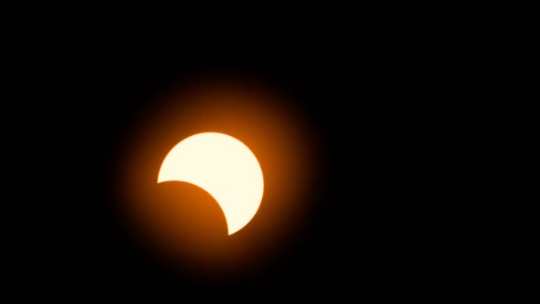 Material Primer Plano Total Solar Eclipse 2017 Filmado Oregon Usa — Vídeos de Stock