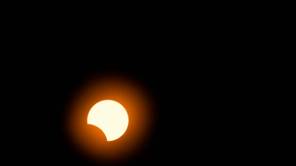 Material Primer Plano Total Solar Eclipse 2017 Filmado Oregon Usa — Vídeos de Stock