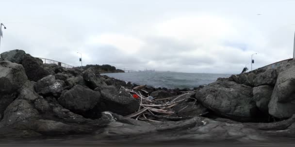 360 San Francisco Hazine Adası Ndan Kaliforniya — Stok video