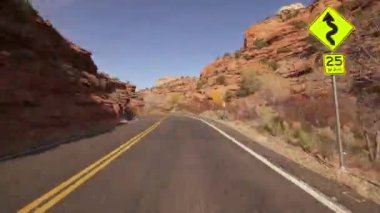 Utah Sahne Yolu 12 Süratli Sürat Sürüşü Escalente Kanyonu Güneybatı ABD