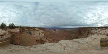 VR 360 Canyonlands Ulusal Parkı Utah Buck Kanyonu Güneybatı Rim ABD