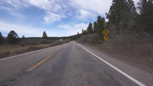 Utah Scenic Byway Dixie National Forest Driving Template Sydvästra Usa — Stockvideo