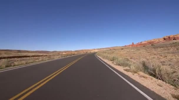 Arches National Park Hyperlapse Conducción Utah Usa — Vídeos de Stock