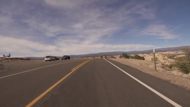 ユタ州風景バイウェイ12運転テンプレート Calf Creek Upper Southwest Usa — ストック動画