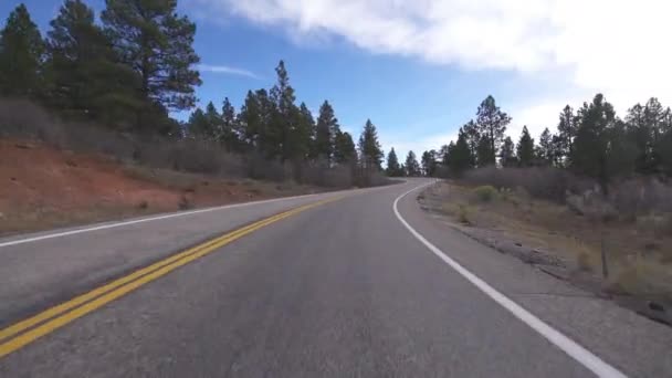 犹他州风景大道12号迪克西国家森林驱动模板4号美国西南部 — 图库视频影像