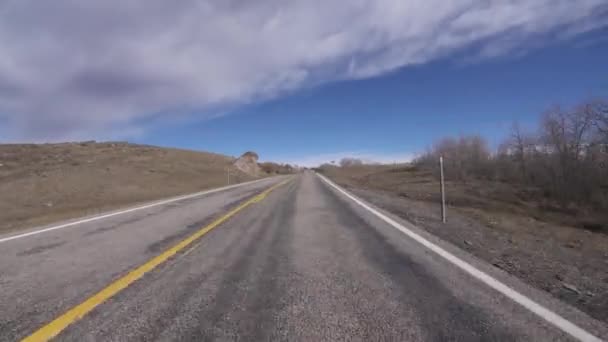 ユタ州風景バイウェイ12ディキシー ナショナル フォレスト ドライビング テンプレート9 アメリカ合衆国南西部 — ストック動画