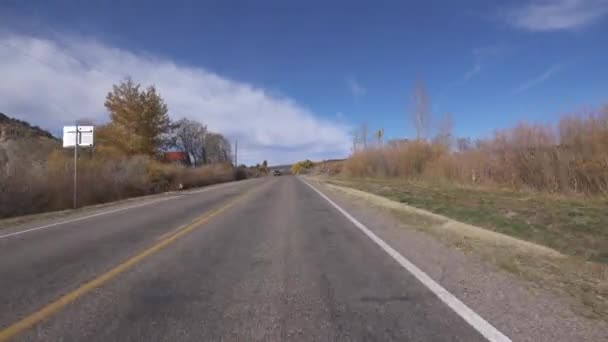 ユタ州風景バイウェイ12ボルダー運転テンプレート5 Southwest Usa — ストック動画