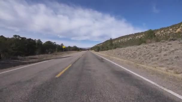 Utah Scenic Byway Dixie National Forest Foothill Körmall Sydvästra Usa — Stockvideo