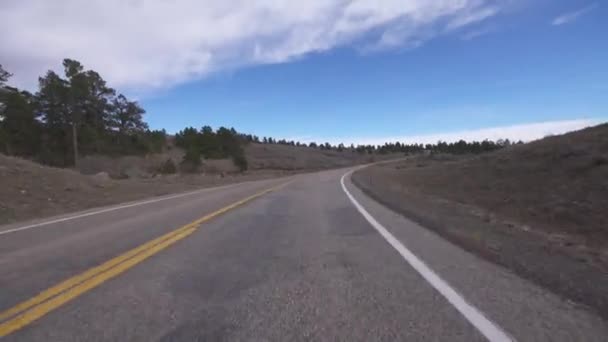 Utah Scenic Byway Dixie National Forest Driving Template Southwest Usa — Stock Video