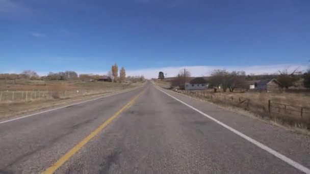 Utah Scenic Byway Boulder Driving Template Southwest Usa — Vídeo de Stock