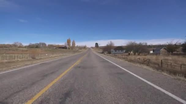 Utah Scenic Byway Boulder Driving Template Sydvästra Usa — Stockvideo