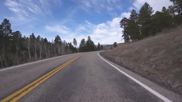 Utah Scenic Byway Dixie National Forest Driving Template Southwest Usa — Stock Video