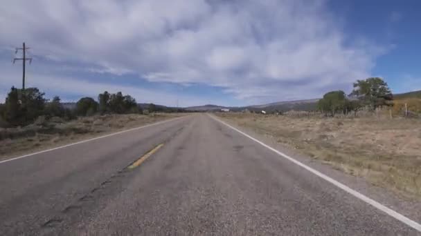 Utah Scenic Byway Dixie National Forest Foothill Driving Template Southwest — Vídeo de Stock