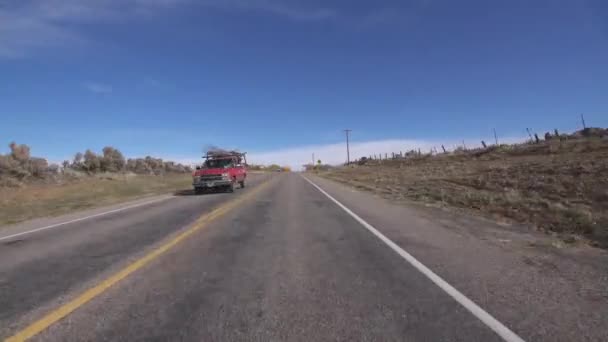 Utah Scenic Byway Boulder Driving Template Południowo Zachodnie Stany Zjednoczone — Wideo stockowe
