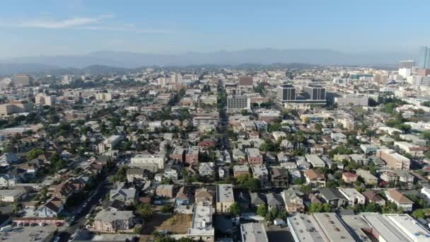 Los Angeles Aerial Shot Pico Union Balra — Stock videók