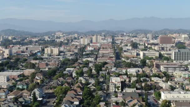 Los Angeles Légi Lövés Pico Union Jobb — Stock videók