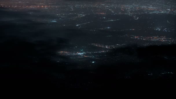 Los Angeles Aerial Time Lapse Dark Clouds Coverseast Glendale — Videoclip de stoc