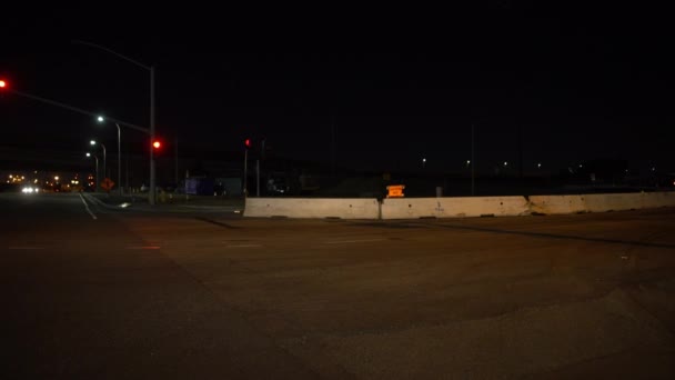 Long Beach Downtown Ocean Blvd Driving Plate Set Front View — Stock videók