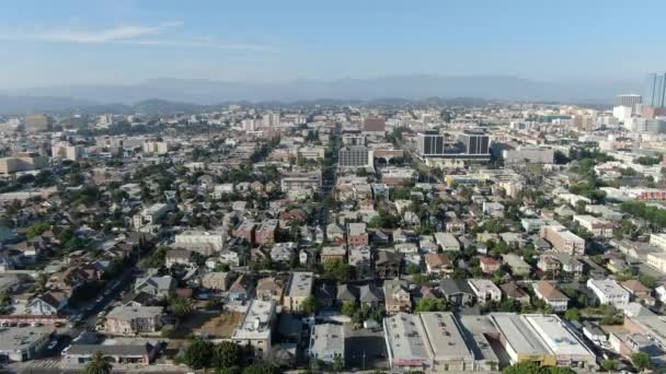 Los Angeles Aerial Shot Pico Union Forward — 비디오