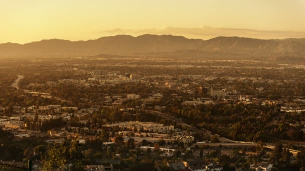 San Fernando Valley Universal City Sunset Time Lapse — Video Stock
