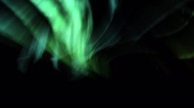 Aurora Senfonisi Canlandırılmış Kuzey Işıkları Yeşil