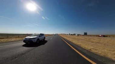 Bakersfield Çiftlik Alanı 5 Güney Arka Görüş Sürücü Plakası 09 California ABD Ultra Geniş Geniş