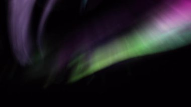 Kozmik Perde Aurora Canlandırma Mor ve Yeşil