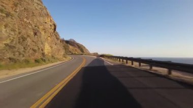 Big Sur Pasifik Sahil Otoyolu 4 McWay Şelalesi 'nden Big Creek Köprüsü 07 Front View Çok Kameralı California plakalı ABD plakası