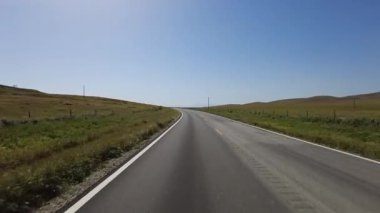 Carrizo Ovası Otoyolu 58 Batı McKittrick 05 Arka Manzara Sürücü Plakası Kaliforniya ABD