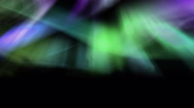 Aurora Borealis Yeşil Mor Döngü