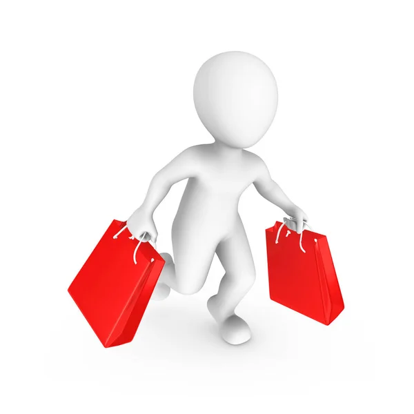Small People Sale Shopping Concept Rendered Illustration Royalty Free Stock Images