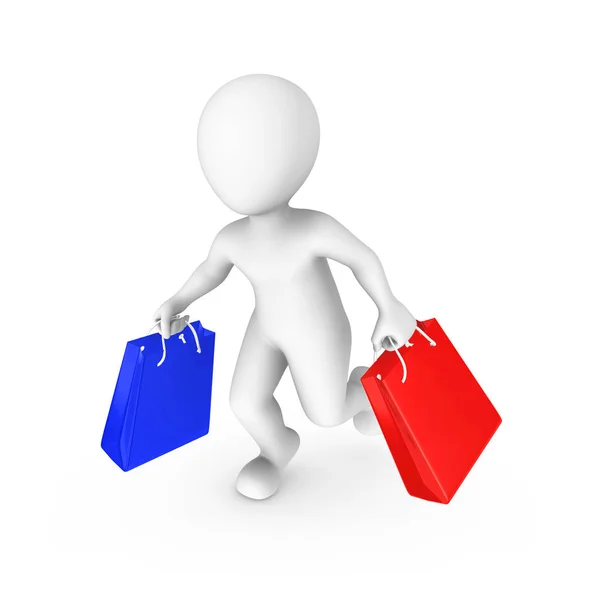 Persone Piccole Concetto Vendita Shopping Illustrazione Resa Con Persone Piccole — Foto Stock