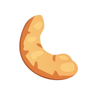 kaşu fındık vektör çizim karikatür tarzı. Organik gıda.