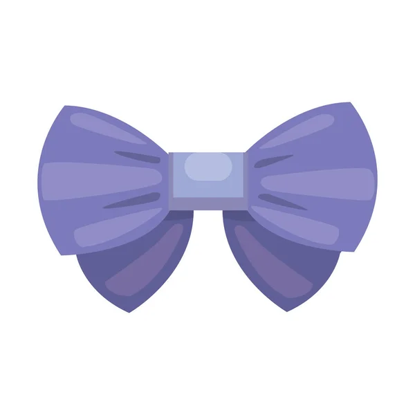 Desenhos animados arco presente bonito com fita. gravata borboleta cor —  Vetores de Stock