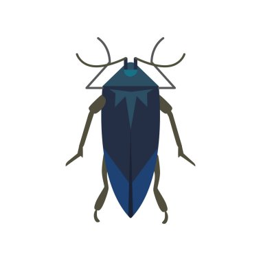 böcek düz stil vektör tasarım simgeler. Doğa böceği çizgi film illüstrasyon